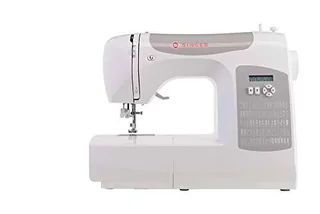 Singer C5205 - Máquina de coser (luz LED, pantalla y mesa de empuje blanca), color gris
