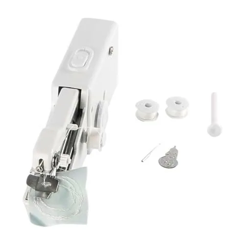 Laroal Minimáquina de Coser portátil inalámbrica de Mano para Principiantes y Profesionales