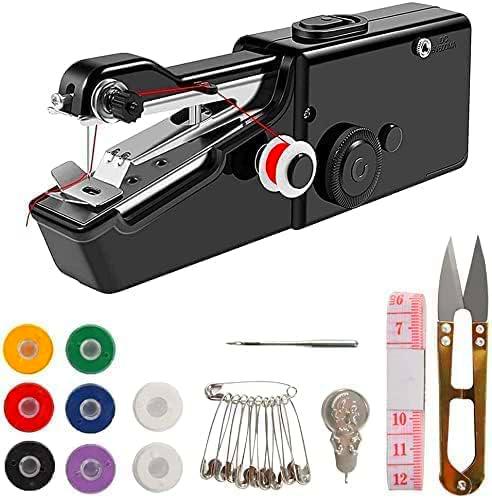 Máquina de coser manual, herramientas de costura inalámbricas negras