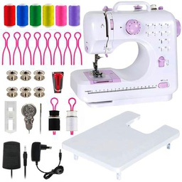Susggo Maquina de Coser Portatil Electrica con Mesa Soporte