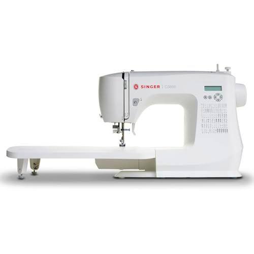 Máquina de Coser Electrónica Singer C5655, Mesa de Extensión y 8 Prensatelas | 80 Puntadas Decorativas