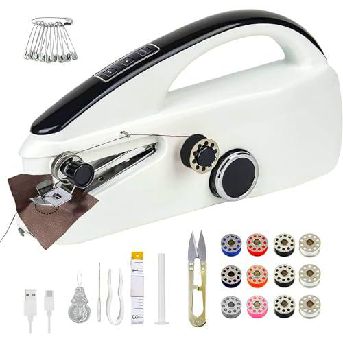 Máquina de coser a mano Mini Máquina de coser portátil con 30 accesorios de costura