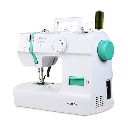 MEDION Máquina de coser SM70 (70 vatios, 12 patrones de puntada diferentes