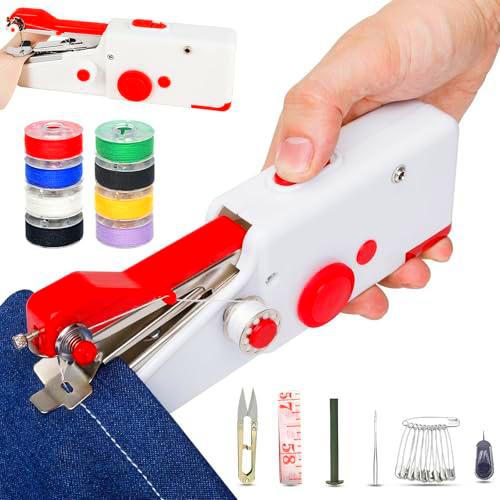 Mini máquina de coser, práctica máquina de coser con kit de costura