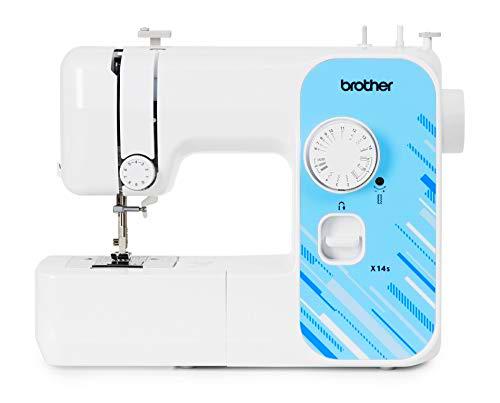 Brother X14S - Máquina de coser eléctrica, color blanco, normal
