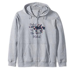 Pedal to the Metal Vintage Sewing Machine Floral Sudadera con Capucha