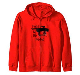 Petal to the Metal Vintage Sewing Machine Dark Sudadera con Capucha