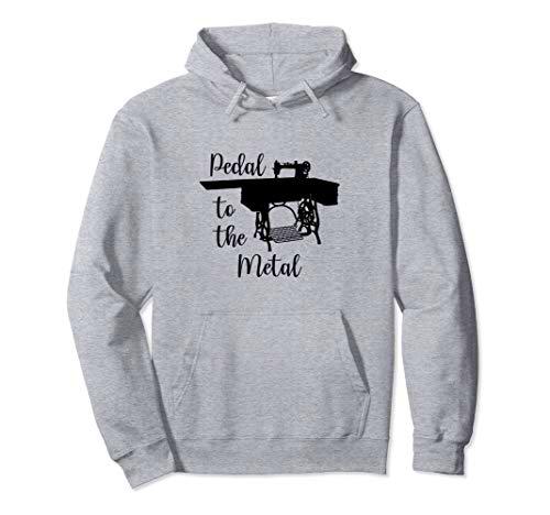 Petal to the Metal Vintage Sewing Machine Dark Sudadera con Capucha