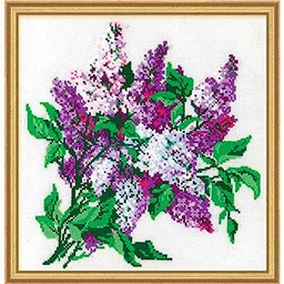 Riolis – El Lila Cruz, algodón, Multicolor, 40 x 40 x 0,1 cm