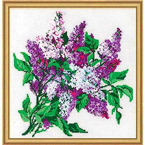 Riolis – El Lila Cruz, algodón, Multicolor, 40 x 40 x 0,1 cm