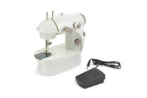 Galileo casa 2193213 Mini Máquina de coser Blanco/Gris