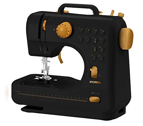 Máquina de coser Swing 12C, color negro y dorado