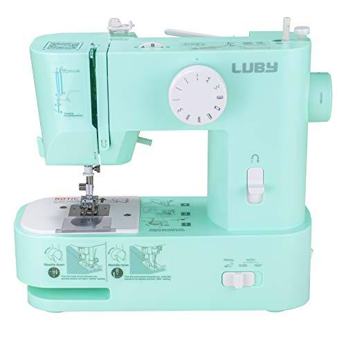 luby Máquina De Coser Para Principiantes 12 Puntadas Incorporadas Bricolaje Pequeña