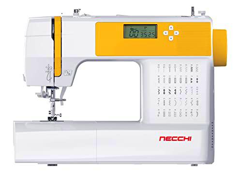 Necchi HP04 Máquina de coser electrónica de 40 puntos de presión de aluminio