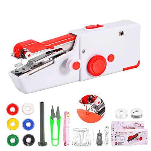 Máquina de coser portátil portátil DeeCozy Mini máquina de coser eléctrica portátil para principiantes adultos