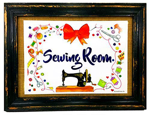 AnneSvea Costurero con impresión de máquina de coser