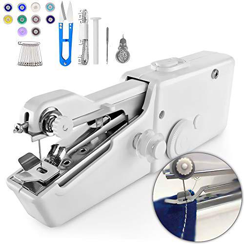 Aribest 29 mini máquina de coser portátil, máquina de coser mini con kit de costura
