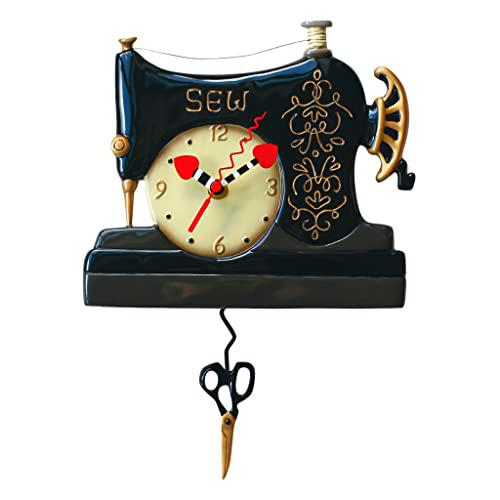 Allen Designs, Reloj para colgar con forma de máquina de coser, Enesco
